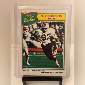 OJ SIMPSON 1977 TOPPS ORIGINAL PRINT-BILLS
